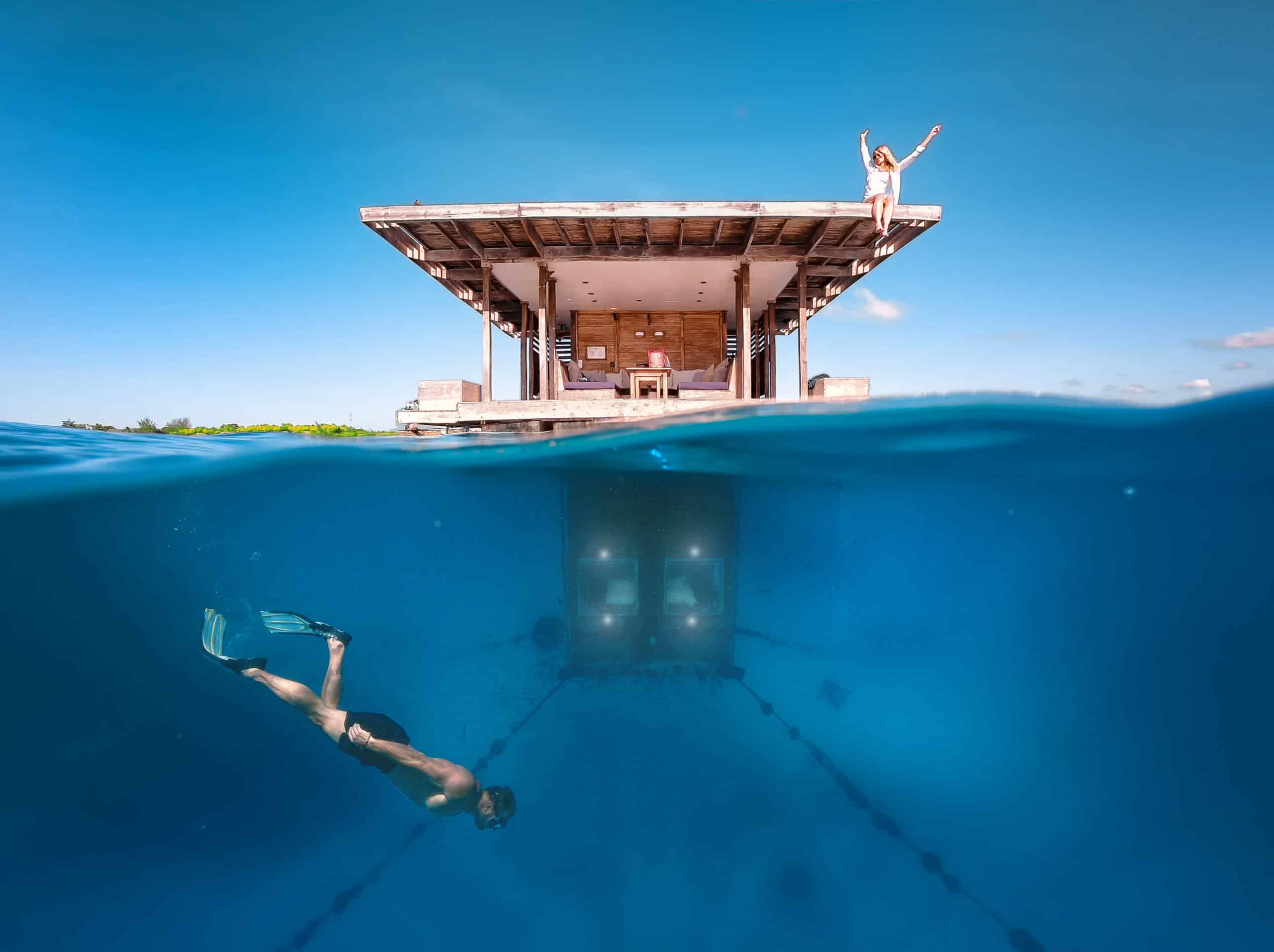 5. Underwater Room en The Manta Resort (Zanzíbar, Tanzania)